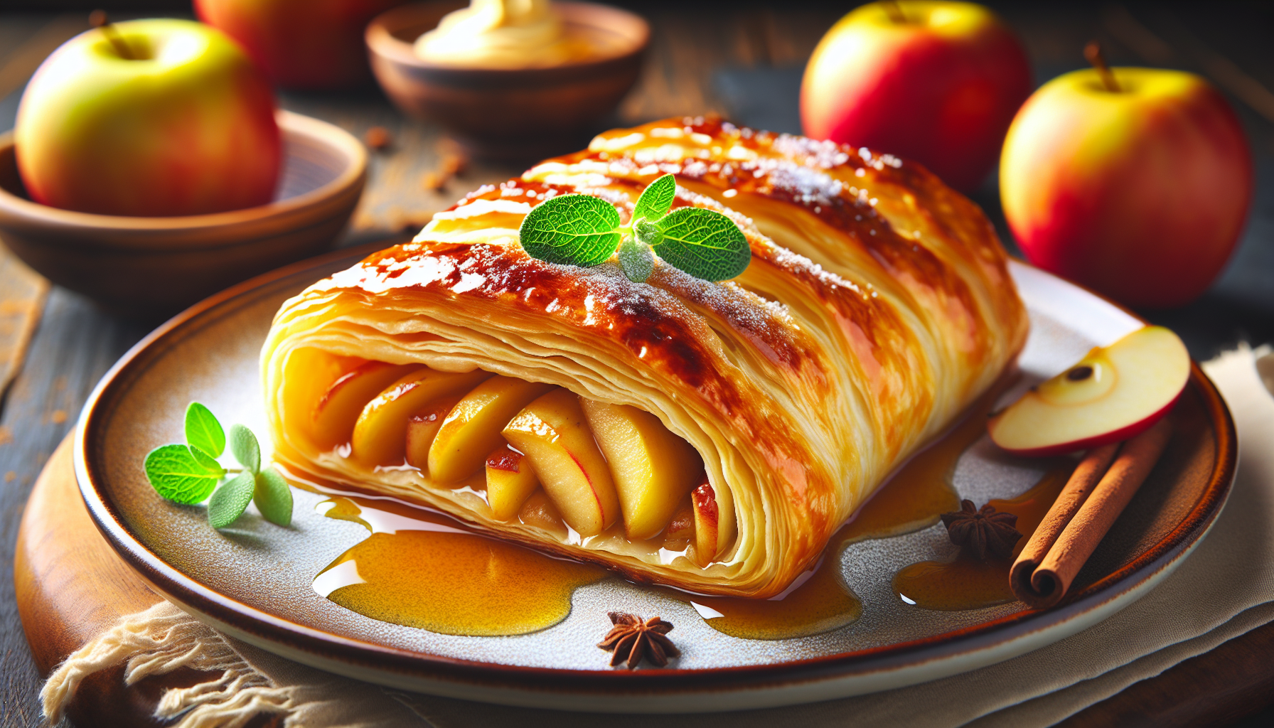 strudel di mele con pasta sfoglia